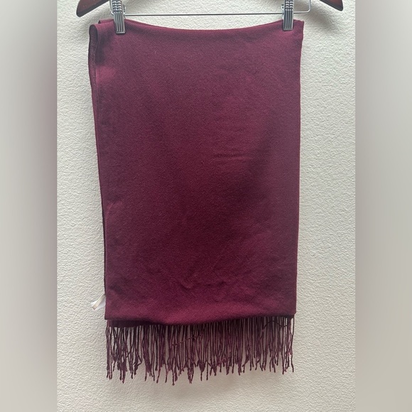 New Nordstrom Burgundy Scarf/Wrap - Picture 3 of 6